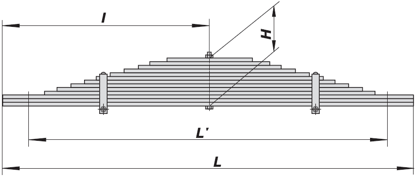 купить Рессора задняя (на 6520) 20т. (13 листов толстых) 1002213KZ-2912012 / АО "ЧМЗ" г.Чусовой