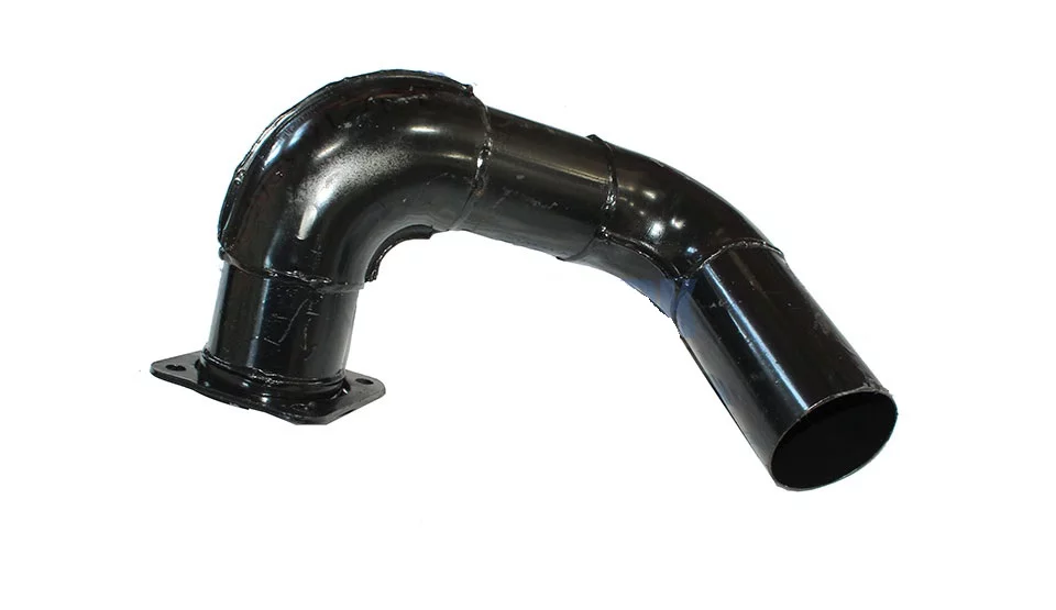 фото труба приемная 53212 (короткая левая)  -90 / ввк 53212-1203014-90 